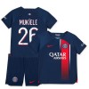 Original Trikotsatz Paris Saint-Germain 2023-24 Mukiele 26 Heimtrikot Für Kinder